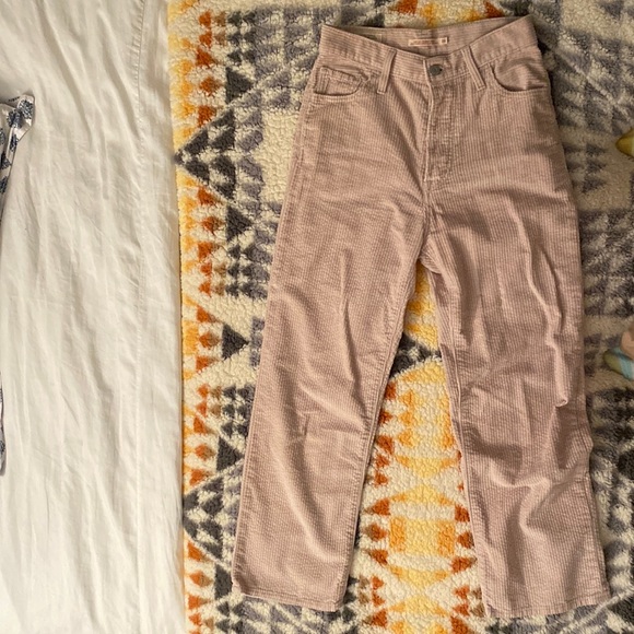 Levis corduroy straight ribcage pants - Picture 1 of 3